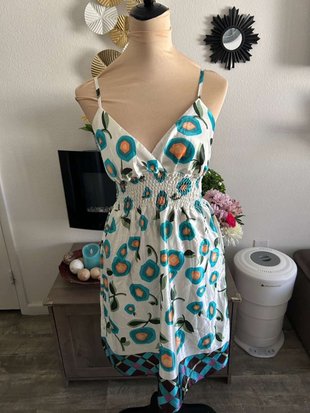 Floral stretch Waist Sundress